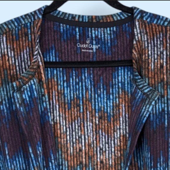 Cuddl Duds Colourful Fleecewear Blanket Poncho - Picture 8 of 9